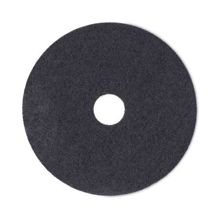 BOARDWALK Stripping Floor Pads, 18" Diameter, Black, PK5 BWK4018BLA